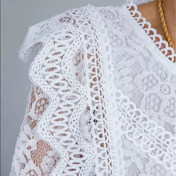 Last 1 L Restocked 5 Star Rated New Bohemian Crochet Top w Back Zipper - Picture 13 of 17